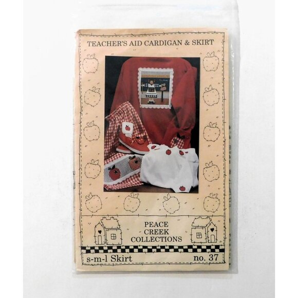 Teachers Aid Cardigan Skirt Sewing Pattern No 37 S M L Peace Creek Collections - Picture 1 of 3